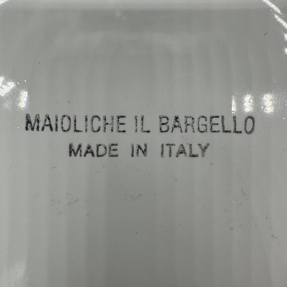 Christmas Holly Utensil Holder Italian Pottery White Red Decoration Italy - Picture 8 of 10